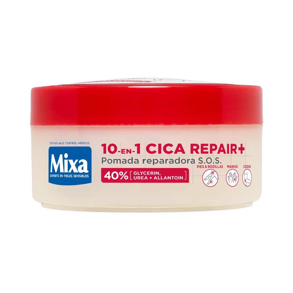 Mixa Pomada Reparadora S.O.S 10-em-1 Cica Repair+ para pele seca ou gretada 150ML